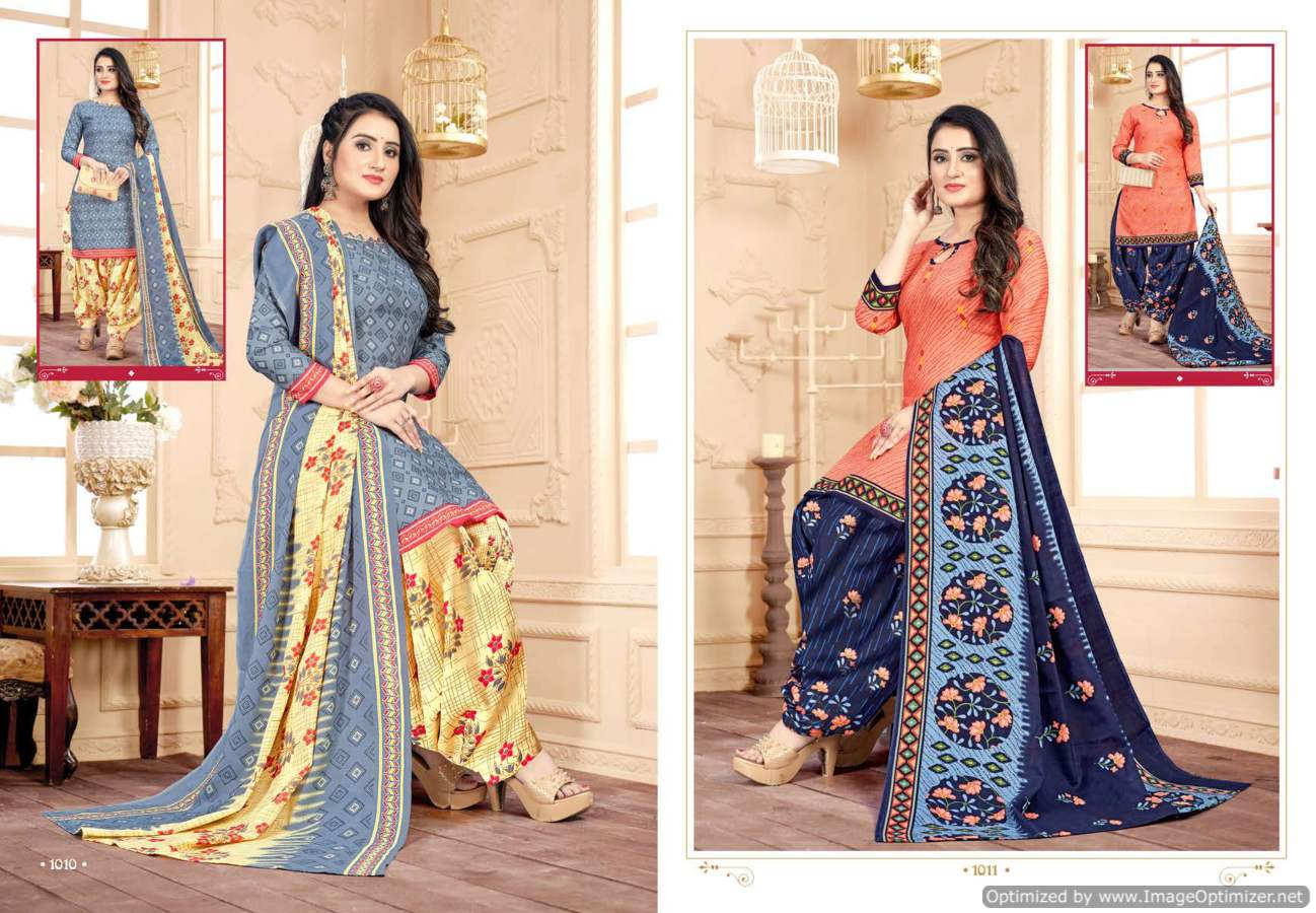 Patiyala Special 1001 Regular Wear Wholesale Cotton Dress Material
